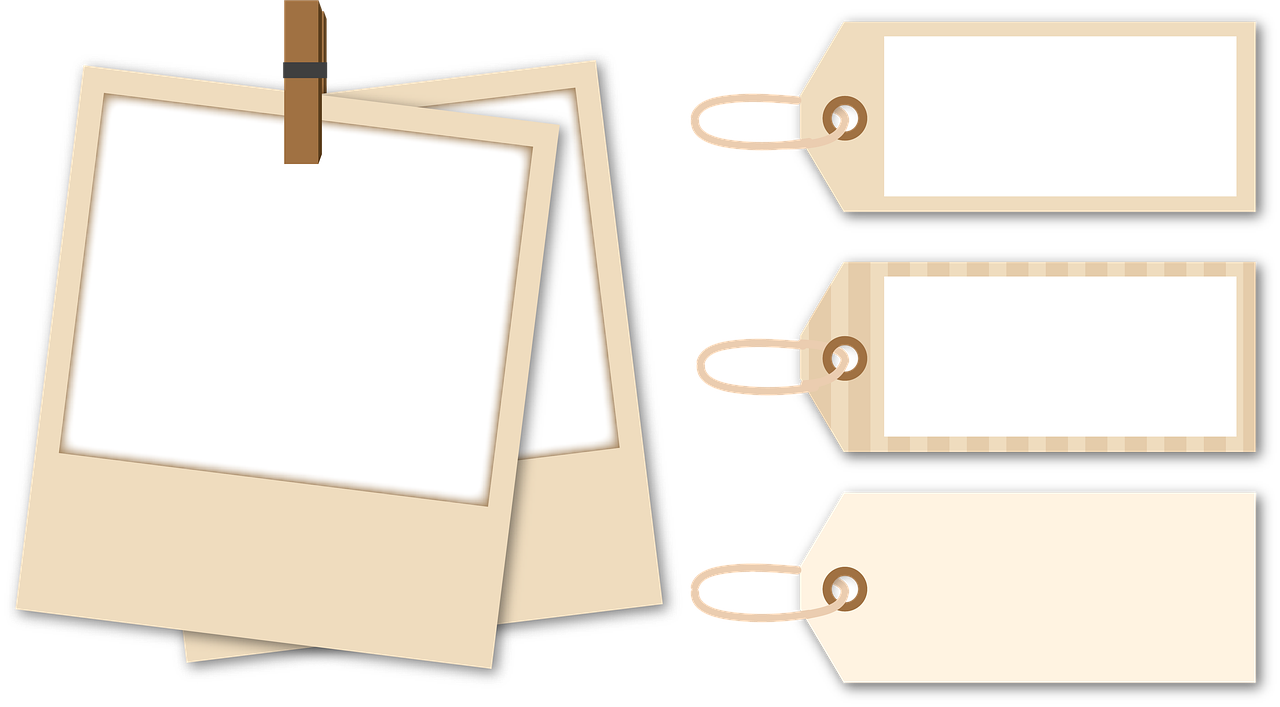 frame, labels, tags